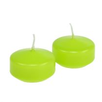 Article Bougies flottantes vertes 4,5cm 8pcs