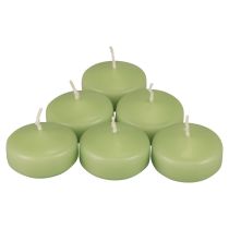 Article Bougies flottantes vertes Bougies Wenzel vert tendre 30×50mm 8pcs