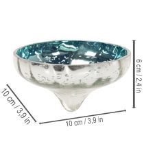 Article Porte-bougie flottant en verre pour une touche d'élégance dans n'importe quelle pièce, 10 cm, lot de 2