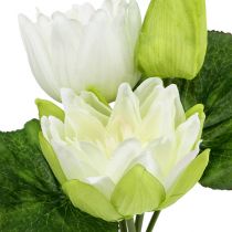 Nénuphar artificiel blanc 38 cm