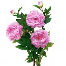 Fleur en soie pivoine artificielle rose violet 135cm