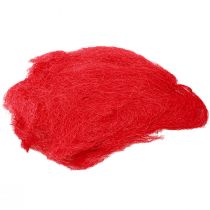 Sisal rouge, décoration de Noël, laine de sisal 300g