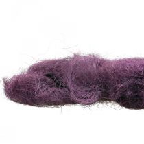 Article Sisal Fibre de sisal violet pour artisanat et décoration 300g