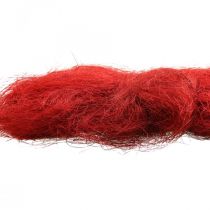 Sisal rouge bordeaux fibre naturelle 300g
