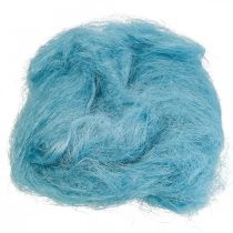 Article Herbe de sisal pour l&#39;artisanat, matériel artisanal, matériau naturel turquoise 300g