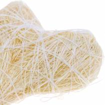 Article Crème coeur en sisal 5cm 24 pcs