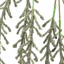 Article Vrille succulente suspendue verte, bronze métallique 114cm