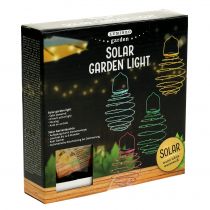 Article Lampe solaire de jardin rose 22cm avec 25 LED blanc chaud