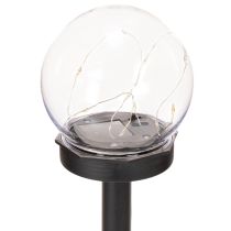 Article Lampe de jardin, globe lumineux avec piquet de terre pour éclairage extérieur, 36 cm, lot de 4