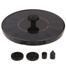 Article Fontaine solaire Ø16cm noire 5 buses
