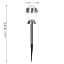 Article Lampes Solaires Sphériques avec Piquet pour Jardin, Lot de 4, 36 cm