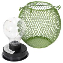 Article Lanterne solaire ronde à LED, idéale pour le jardin ou la terrasse, éclairage d'ambiance, 12 cm