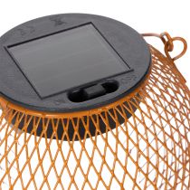 Article Lanterne solaire LED pour un éclairage d'ambiance dans le jardin, au design métallique élégant, 12 cm