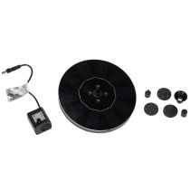 Article Pompe solaire pour bassins de jardin, élément décoratif flottant avec LED, 16 cm
