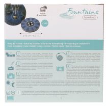 Article Pompe solaire pour bassins de jardin, élément décoratif flottant avec LED, 16 cm