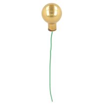 Article Boules de Noël miniatures sur fil 20 mm en plastique couleurs cuivre, orange et or – Lot de 140