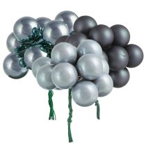 Article Mini boules décoratives dans les tons de bleu – festives et élégantes 20 mm 140 pièces