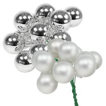 Article Baies miroir 25mm argent mix 140 pcs