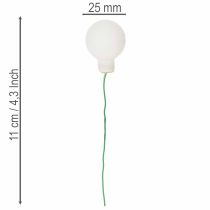 Article ProductNameMini boules décoratives en verre sur fil, blanches mates et brillantes, 25 mm, lot de 140/ProductName
ProductDescription<h2>Mini boules blanches en verre sur fil pour vos décorations florales</h2>
<p>Ce lot comprend 140 mini boules en verre bla
