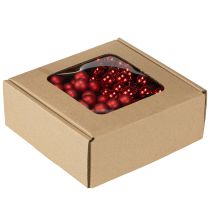 Article Miroir Baies Rouge Mat, Brillant Ø1,5cm 140 pcs