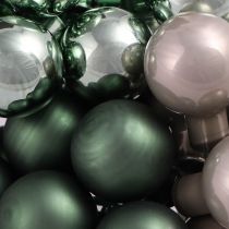 Article Baies Miroir Vert Perle Gris Ø20mm 140 pièces