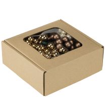 Article Baies miroir Ø1,5cm marron-doré 140 pcs