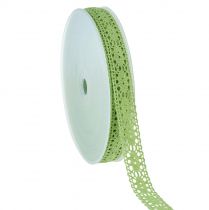 Article Ruban dentelle ruban décoratif vert B18mm 20m