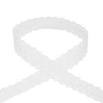 Article Ruban dentelle ruban cadeau blanc ruban décoratif dentelle 28mm 20m