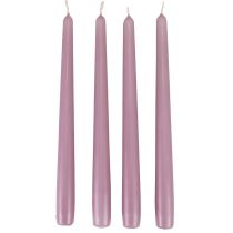 Bougies coniques Bougies Wenzel lilas 250/23mm 12pcs