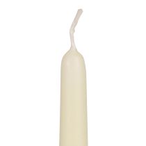 Bougies coniques, bougies bâtons, blanc ivoire, 250/23 mm, 12 pièces