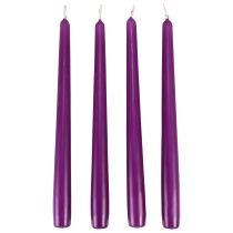 Bougies coniques Bougies Wenzel violet 250/23mm 12pcs