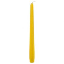 Article Bougies coniques 250/23 jaune 12pcs