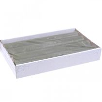 Article Bougies de couleur unie bougies en bâton vert olive 34×240mm 4 pcs