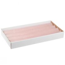 Article Bougies unies bougies bâton roses rose clair 34x300mm 4 pcs