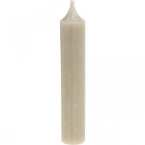 Article Bougies coniques bougies courtes marron décoration d&#39;automne Ø21/110mm 6 pcs
