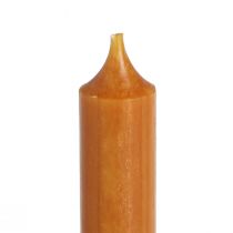 Article Bougies coniques bougie en cire courte caramel 21x110mm 6 pcs