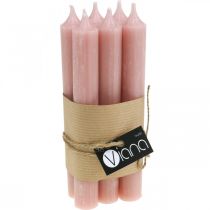 Article Lot de 6 bougies bâton roses en cire Ø21x170mm