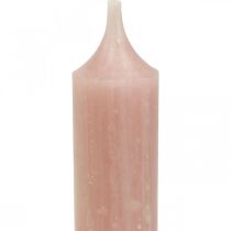 Article Bougies en bâton bougies roses décoration de bougie bohème Ø21/170mm 6 pcs