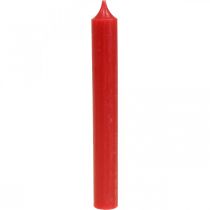 Article Bougies coniques Bougies rouges Décoration de bougie Noël Ø21/170mm 6 pièces