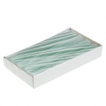 Article Bougies coniques de couleur unie vert clair 34 mm x 240 mm 4 pièces
