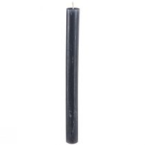 Article Bougies coniques, bougies unies, anthracite, 21×240mm, 12 pièces
