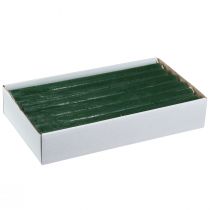Article Bougies longues vert foncé, 22x240 mm, lot de 12