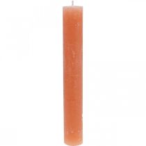 Article Bougies colorées à travers Orange Pêche 34×240mm 4pcs