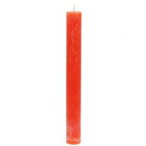 Article Bougies coniques de couleur unie orange 34mm x 300mm 4 pcs