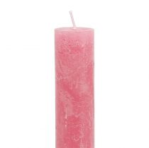 Article Bougies colorées dans le rose 34mm x 300mm 4pcs