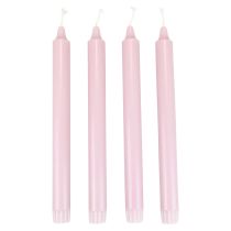 PURE Bougies Coniques Rose Antique Bougies Wenzel Rose 250/23mm 4pcs