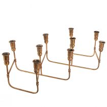 Article Bougeoir bâton antique pour 10 bougies doré 46×46cm H16,5cm