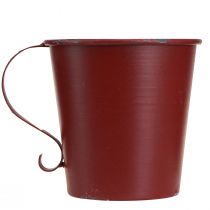 Article Chandelier Bougie Tige en Métal Style Tasse Rouge Vintage Ø11cm H11cm
