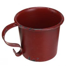 Article Bougeoir conique coupe vintage métal vin rouge Ø7cm H6cm 2pcs