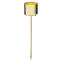 Article Bougeoir bâton à brancher doré Ø22mm H10,5cm 12 pcs